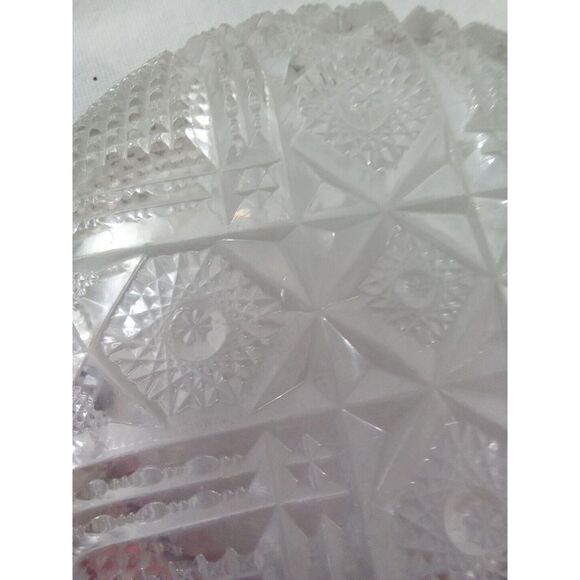 Imperial Glass Nucut "Hearts" With Sawhoot Rim Vintage 1920s Rare Find - Picture 9 of 10
